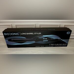 Bio Ionic 1” Long Barrel Styler Curling Iron | Nano Ionic Ceramic | New in Box